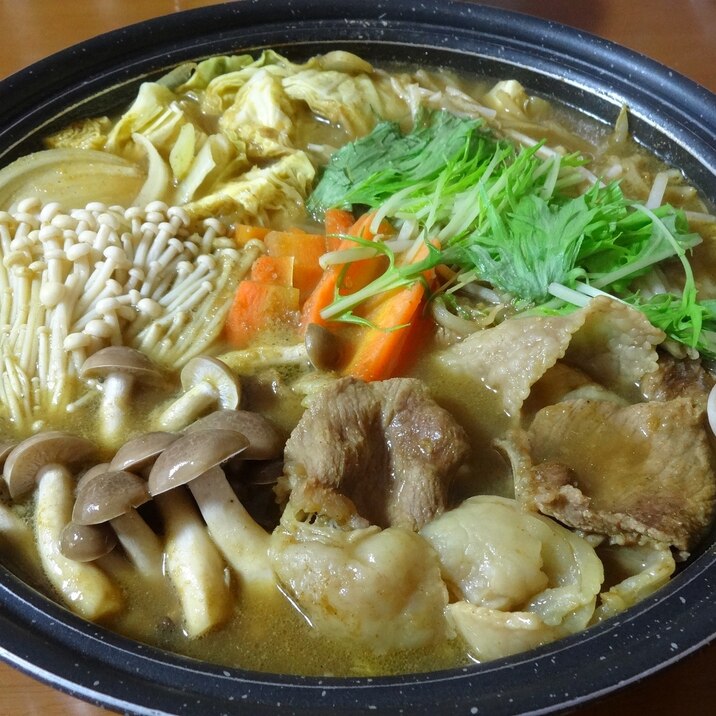 ポカポカ温まる!生姜カレー鍋